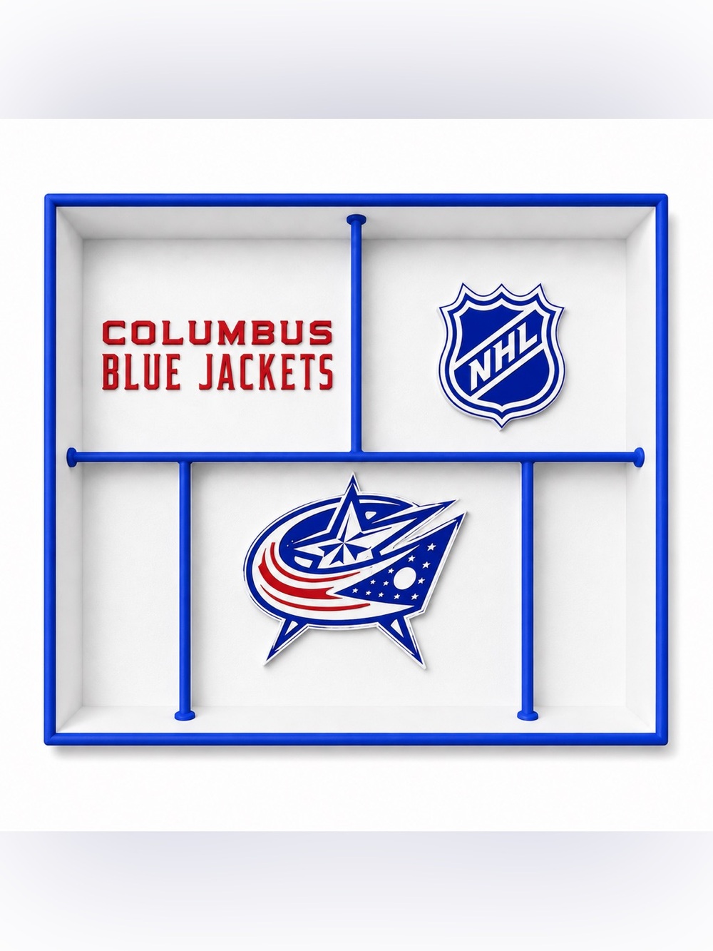 Columbus Blue Jackets NHL Pocket Dump Tray - For Keys, Wallet, Money, Etc